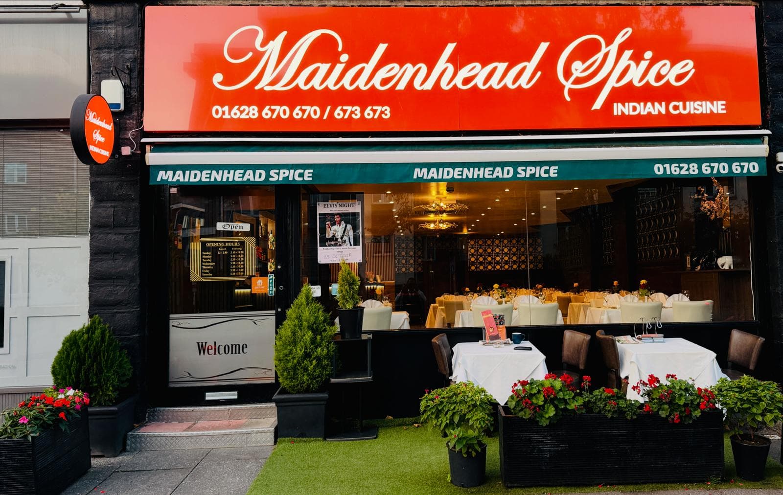 Guests enjoying a sharing feast at Maidenhead Spice